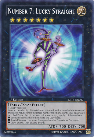 Number 7: Lucky Straight [SP14-EN027] Starfoil Rare | Tables and Towers