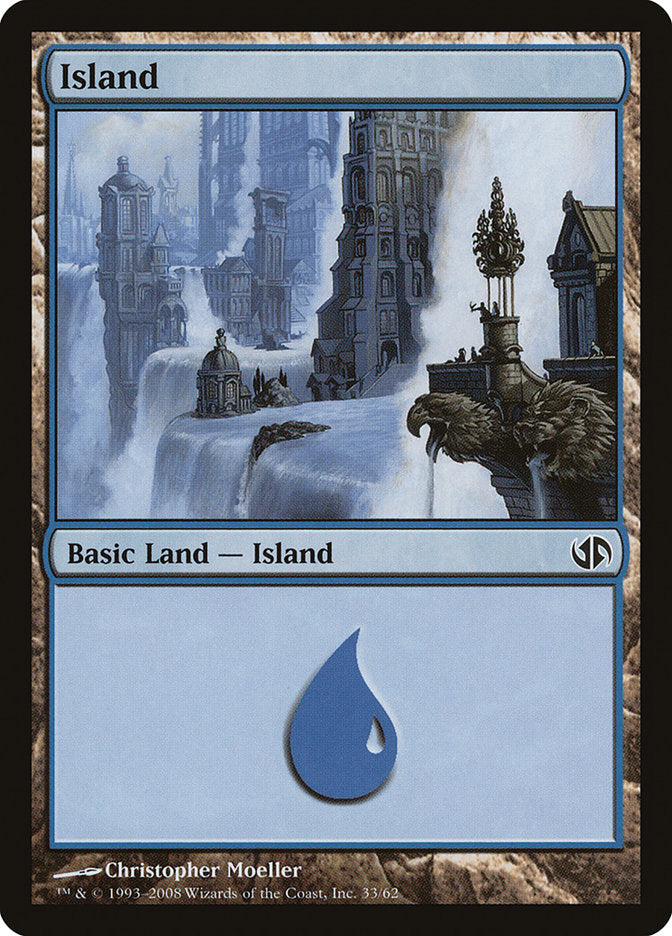 Island (33) [Duel Decks: Jace vs. Chandra] | Tables and Towers