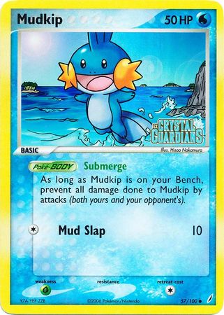 Mudkip (57/100) (Stamped) [EX: Crystal Guardians] | Tables and Towers