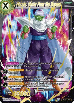 Piccolo, Savior from Beyond (Gold Stamped) (P-244) [Mythic Booster] | Tables and Towers