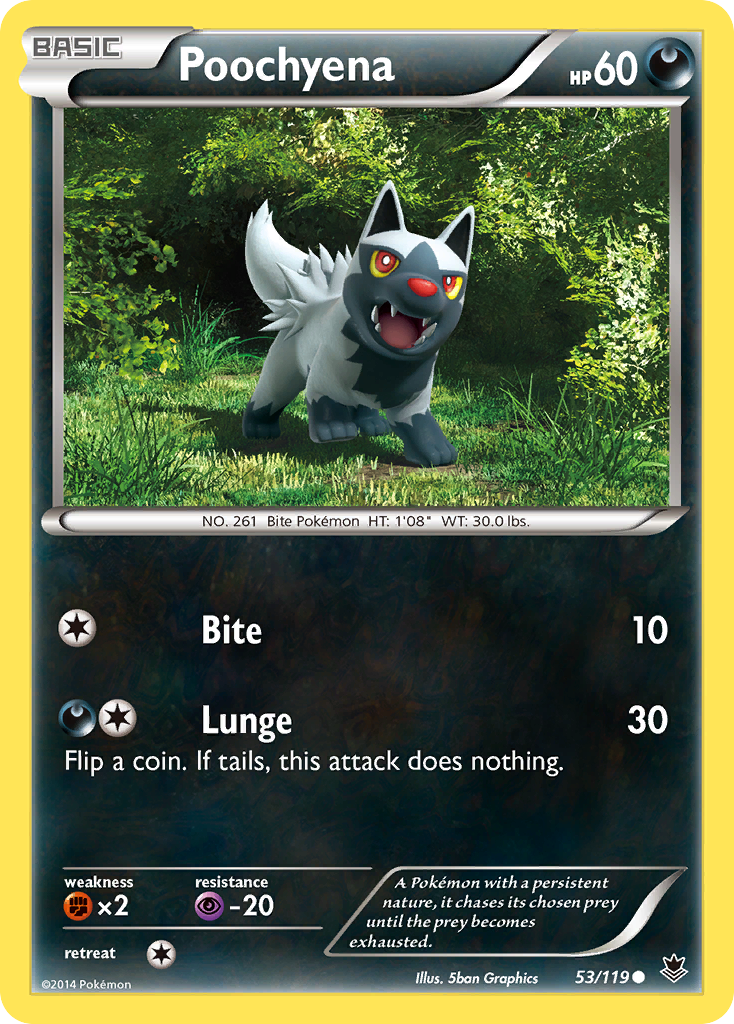 Poochyena (53/119) [XY: Phantom Forces] | Tables and Towers