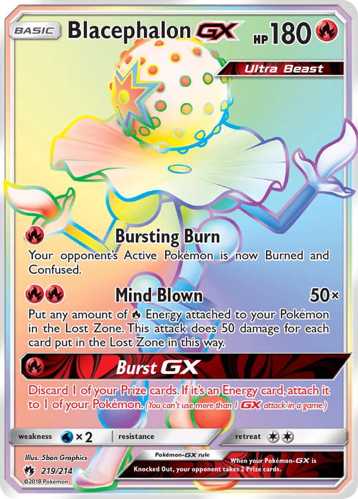 Blacephalon GX (219/214) [Sun & Moon: Lost Thunder] | Tables and Towers