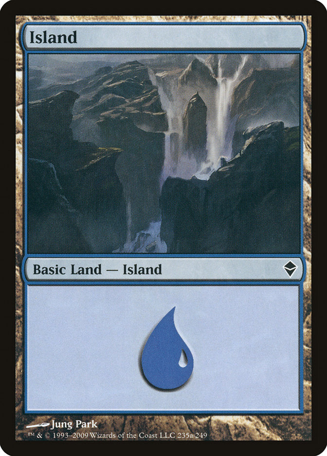 Island (235a) [Zendikar] | Tables and Towers