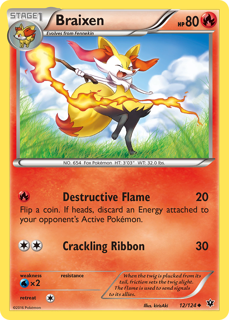 Braixen (12/124) [XY: Fates Collide] | Tables and Towers