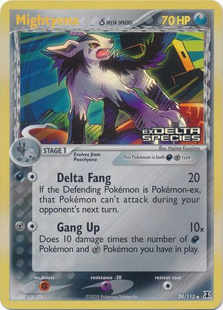 Mightyena (24/113) (Delta Species) (Stamped) [EX: Delta Species] | Tables and Towers