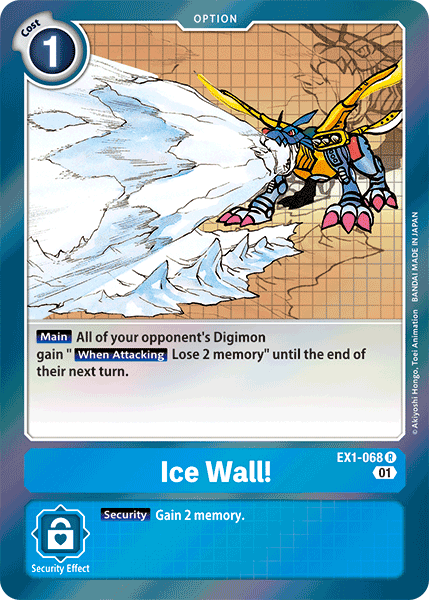 Ice Wall! [EX1-068] [Classic Collection] | Tables and Towers