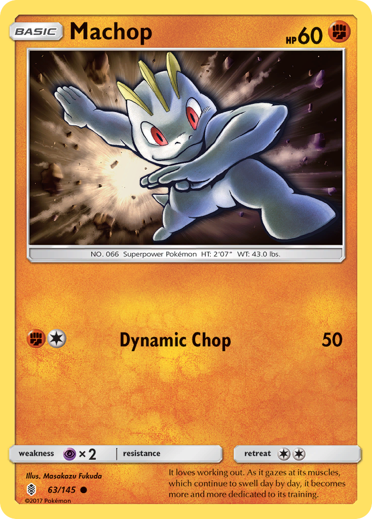 Machop (63/145) [Sun & Moon: Guardians Rising] | Tables and Towers