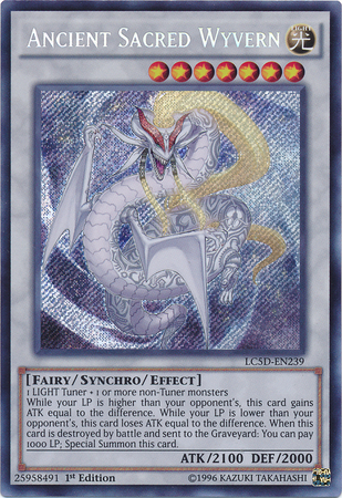 Ancient Sacred Wyvern [LC5D-EN239] Secret Rare | Tables and Towers