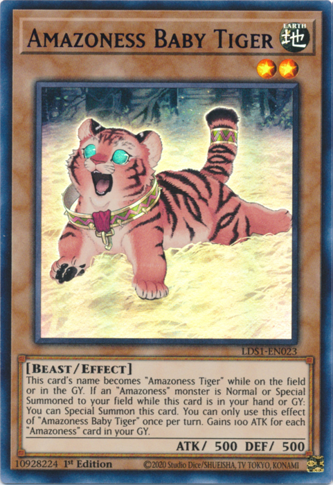 Amazoness Baby Tiger (Blue) [LDS1-EN023] Ultra Rare | Tables and Towers