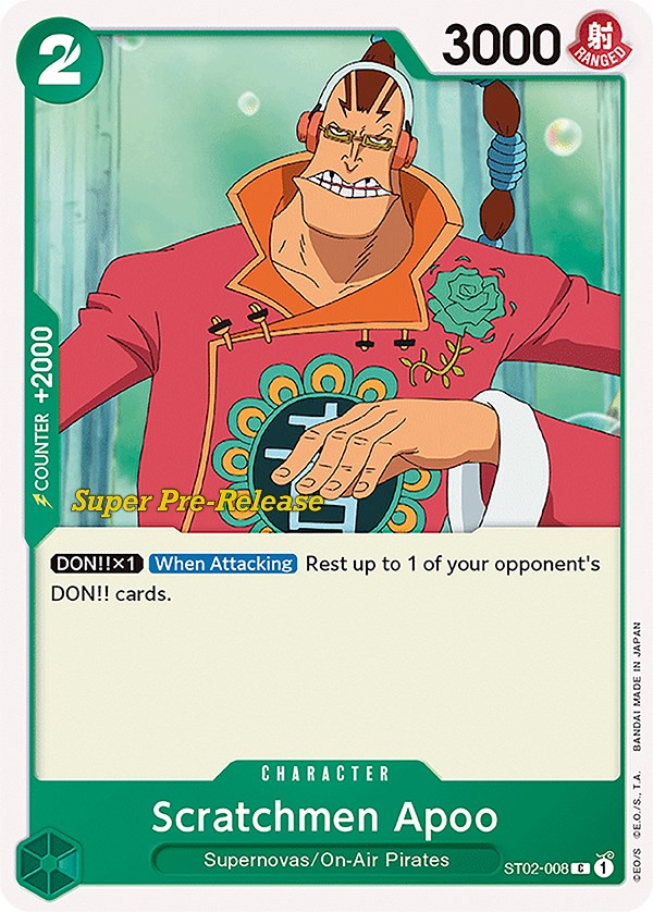 Scratchmen Apoo [Super Pre-Release Starter Deck: Worst Generation] | Tables and Towers