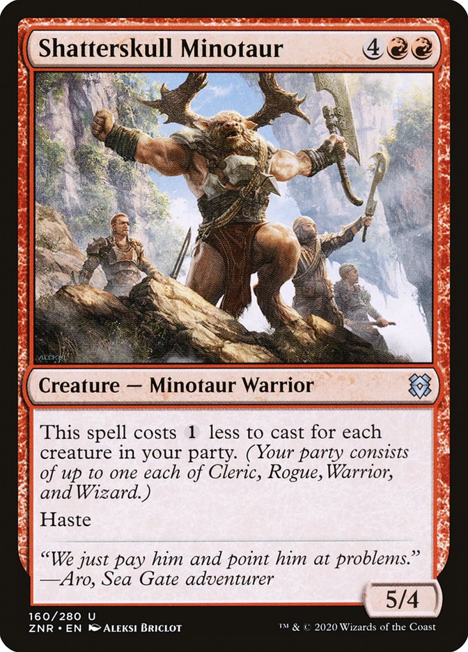 Shatterskull Minotaur [Zendikar Rising] | Tables and Towers