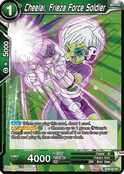 Cheelai, Frieza Force Soldier (Reprint) (SD8-05) [Battle Evolution Booster] | Tables and Towers