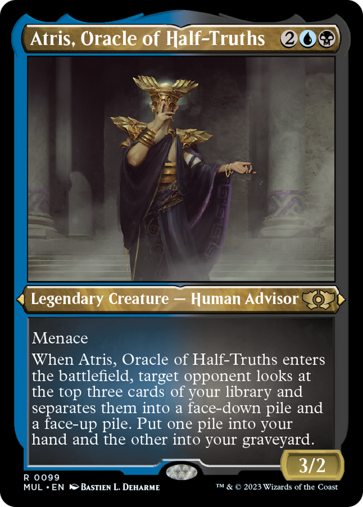 Atris, Oracle of Half-Truths (Foil Etched) [Multiverse Legends] | Tables and Towers