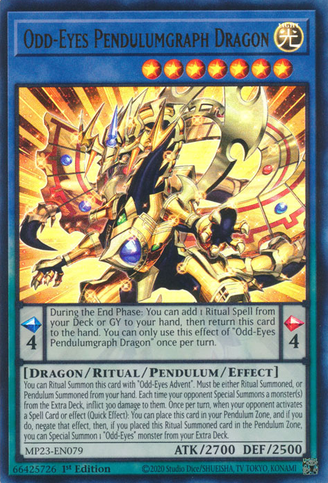 Odd-Eyes Pendulumgraph Dragon [MP23-EN079] Ultra Rare | Tables and Towers