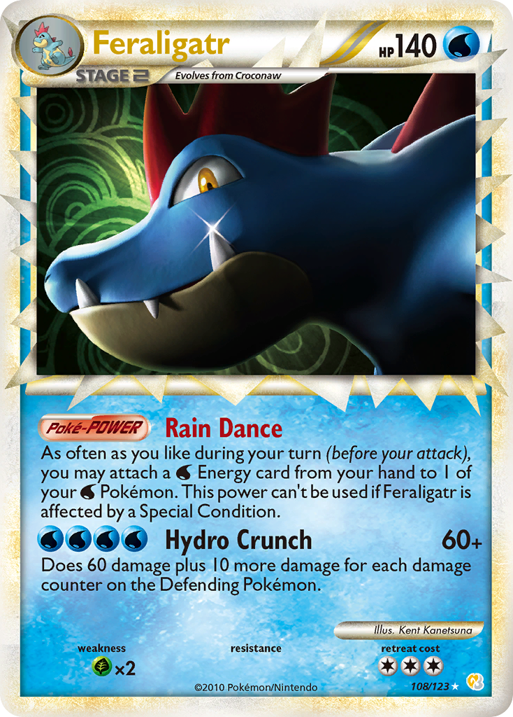 Feraligatr (108/123) [HeartGold & SoulSilver: Base Set] | Tables and Towers