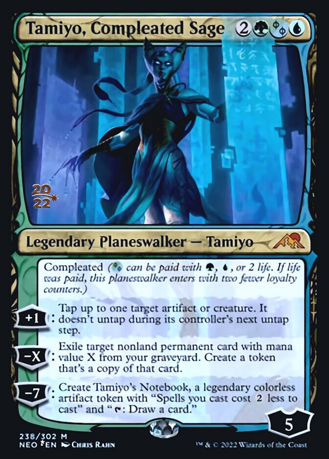 Tamiyo, Compleated Sage [Kamigawa: Neon Dynasty Prerelease Promos] | Tables and Towers