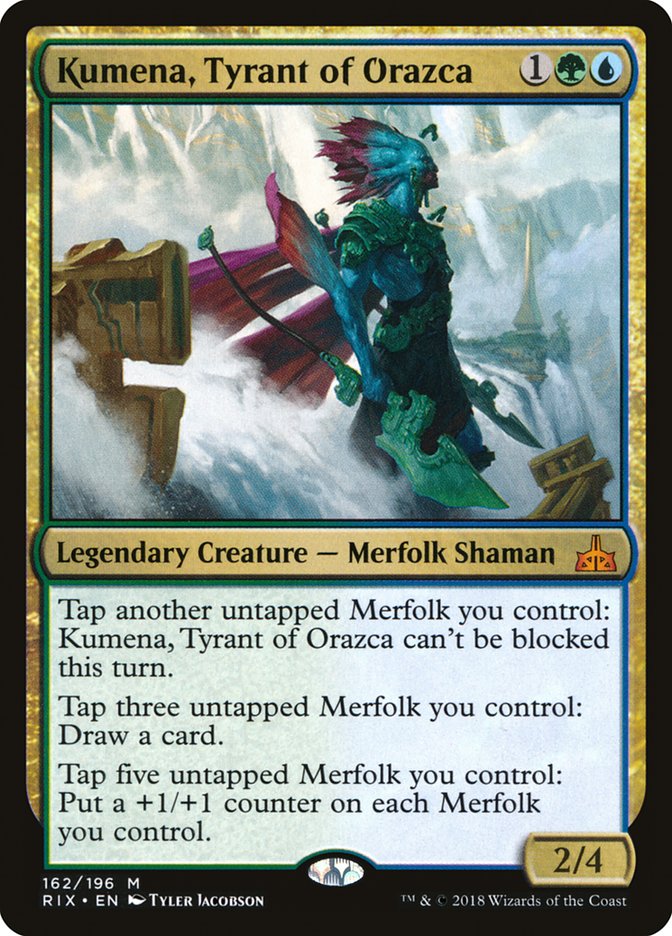 Kumena, Tyrant of Orazca [Rivals of Ixalan] | Tables and Towers