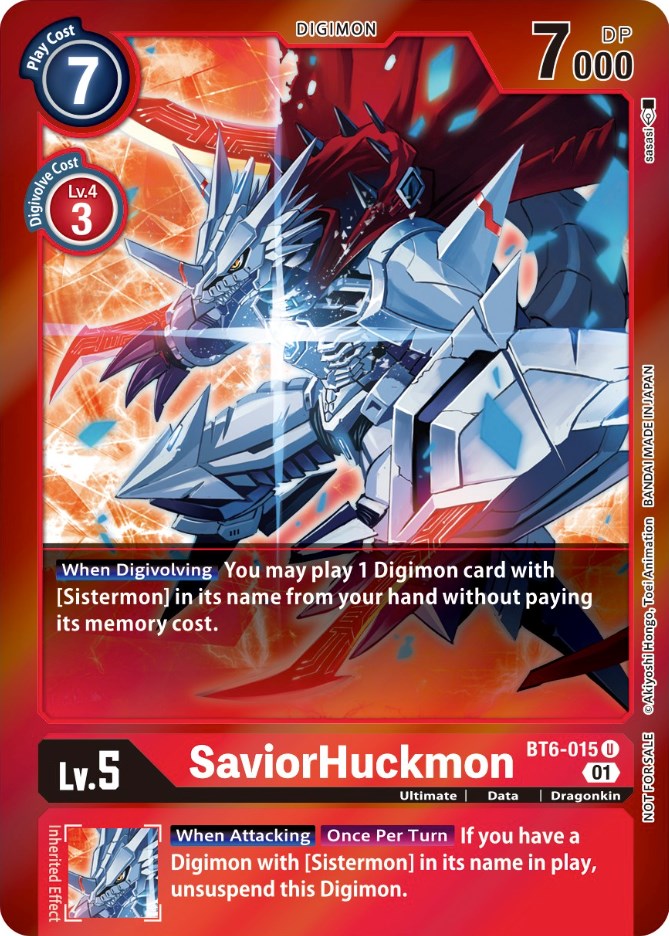 SaviorHuckmon [BT6-015] (Event Pack 3) [Double Diamond Promos] | Tables and Towers