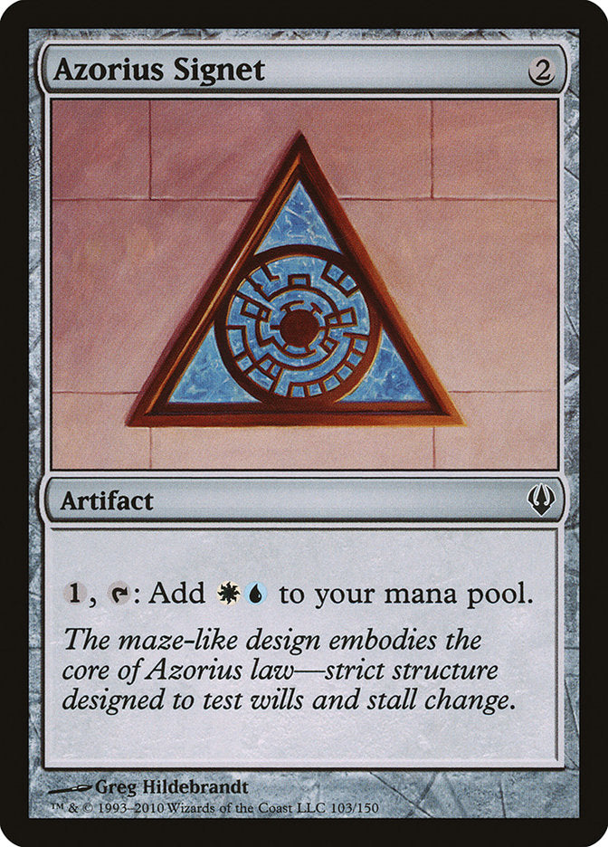 Azorius Signet [Archenemy] | Tables and Towers