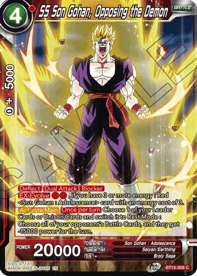 SS Son Gohan, Opposing the Demon (BT15-008) [Saiyan Showdown] | Tables and Towers