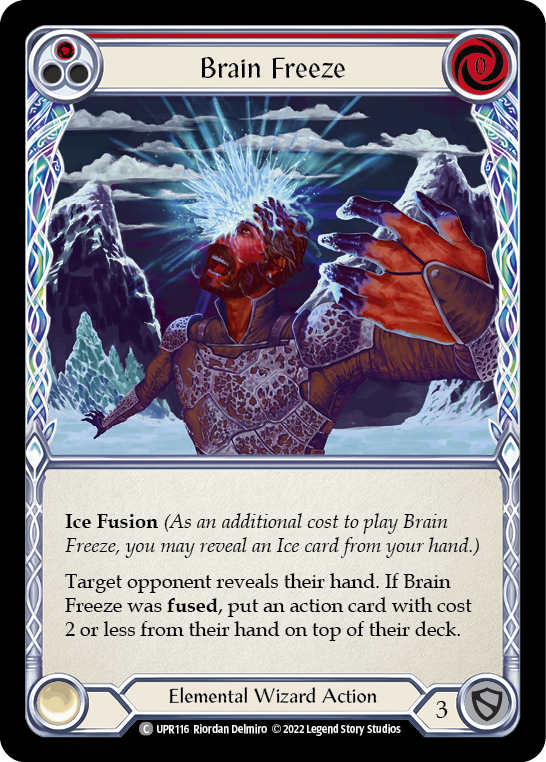 Brain Freeze (Red) [UPR116] (Uprising)  Rainbow Foil | Tables and Towers