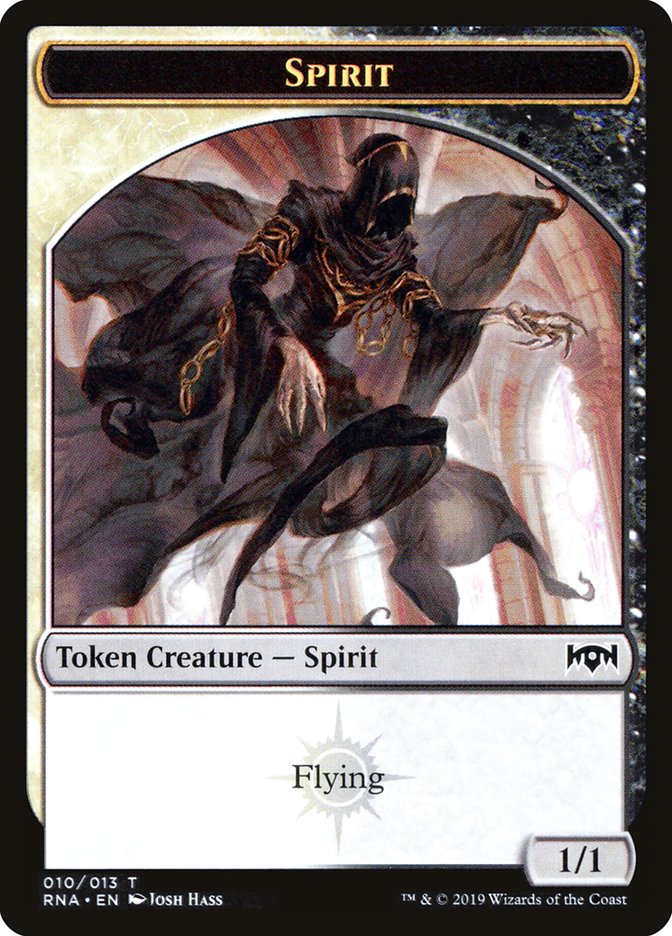 Spirit (002) // Spirit (010) Double-Sided Token [Ravnica Allegiance Guild Kit Tokens] | Tables and Towers