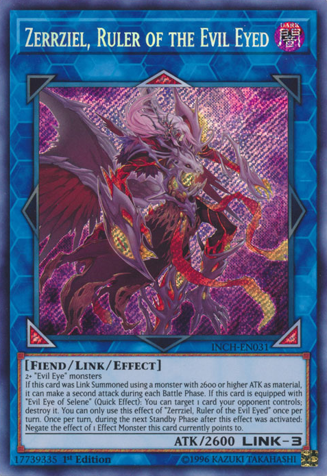 Zerrziel, Ruler of the Evil Eyed [INCH-EN031] Secret Rare | Tables and Towers