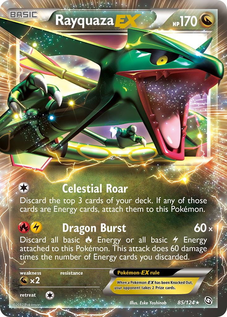 Rayquaza EX (85/124) [Black & White: Dragons Exalted] | Tables and Towers