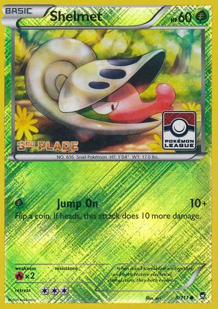 Shelmet (8/111) (League Promo 3rd Place) [XY: Furious Fists] | Tables and Towers