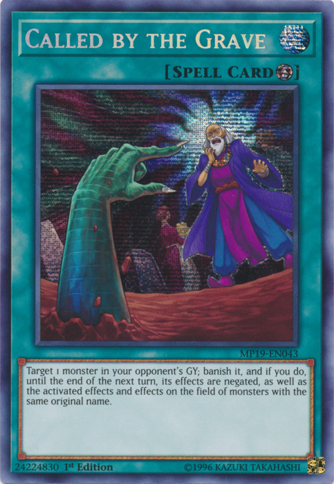 Called by the Grave [MP19-EN043] Prismatic Secret Rare | Tables and Towers