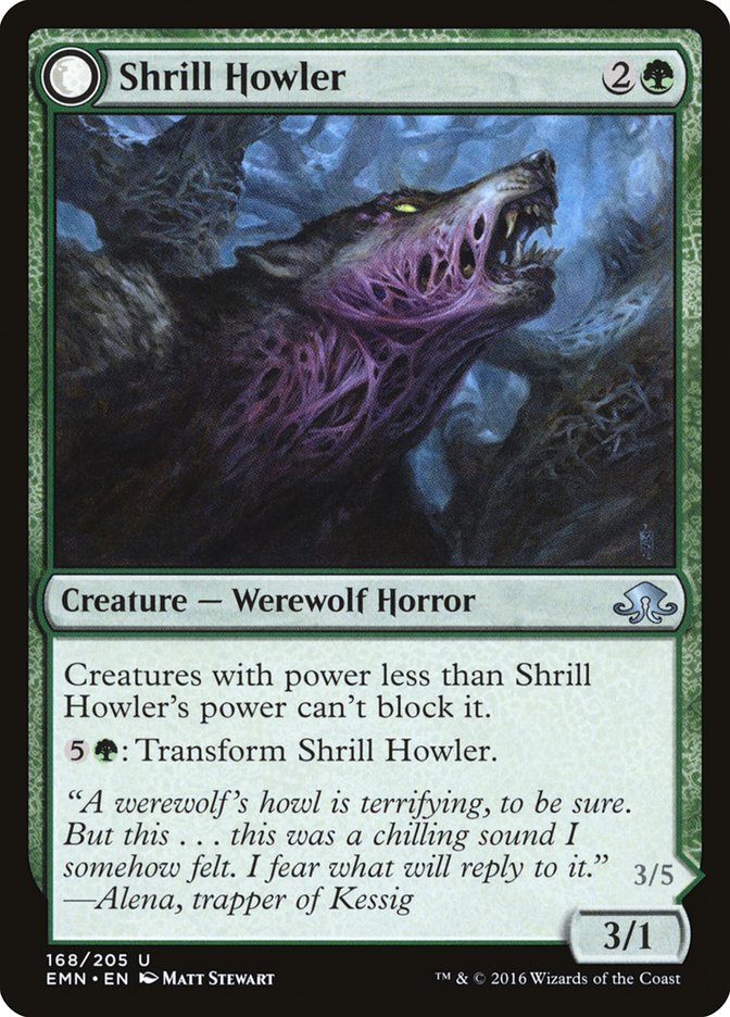 Shrill Howler // Howling Chorus [Eldritch Moon] | Tables and Towers