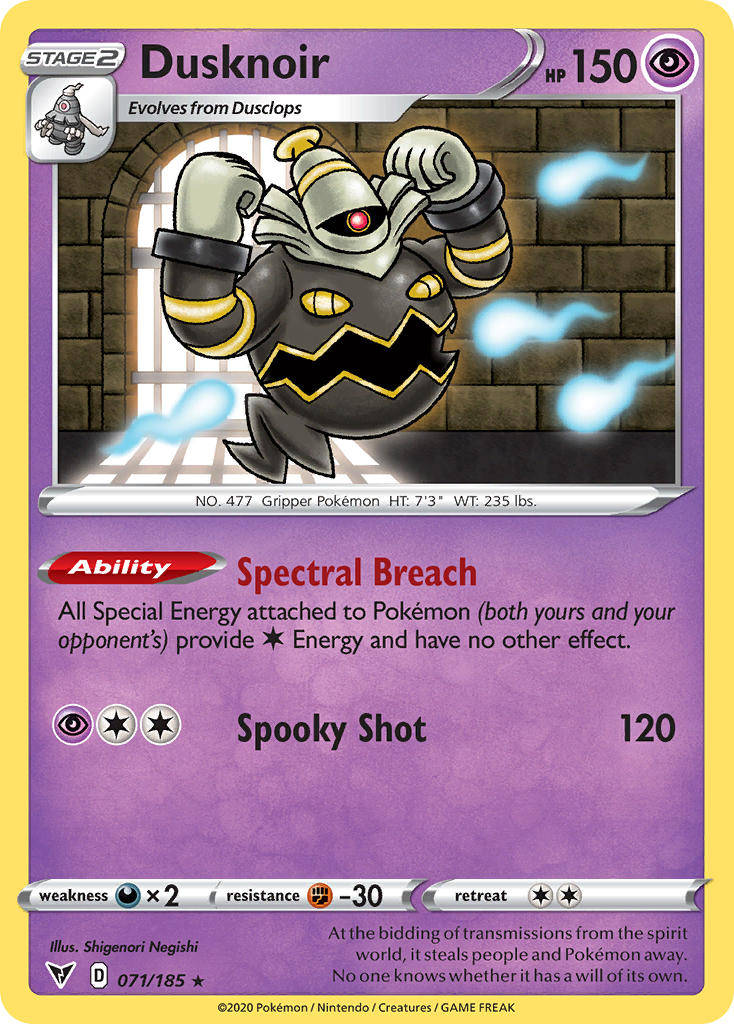 Dusknoir (071/185) [Sword & Shield: Vivid Voltage] | Tables and Towers