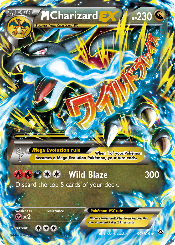 M Charizard EX (69/106) [XY: Flashfire] | Tables and Towers