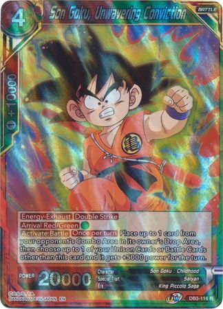 Son Goku, Unwavering Conviction (DB3-116) [Giant Force] | Tables and Towers