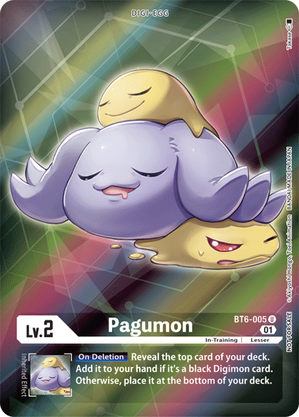 Pagumon [BT6-005] (Alternative Art - Box Topper) [Double Diamond] | Tables and Towers