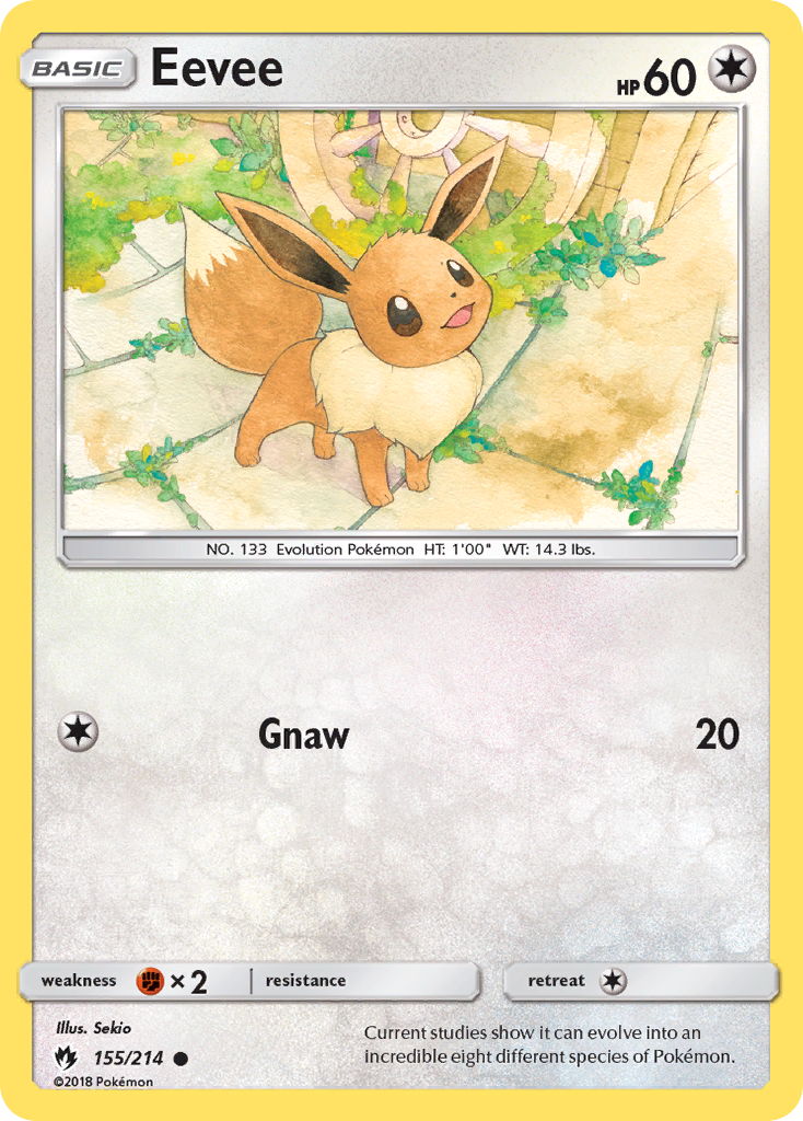 Eevee (155/214) [Sun & Moon: Lost Thunder] | Tables and Towers