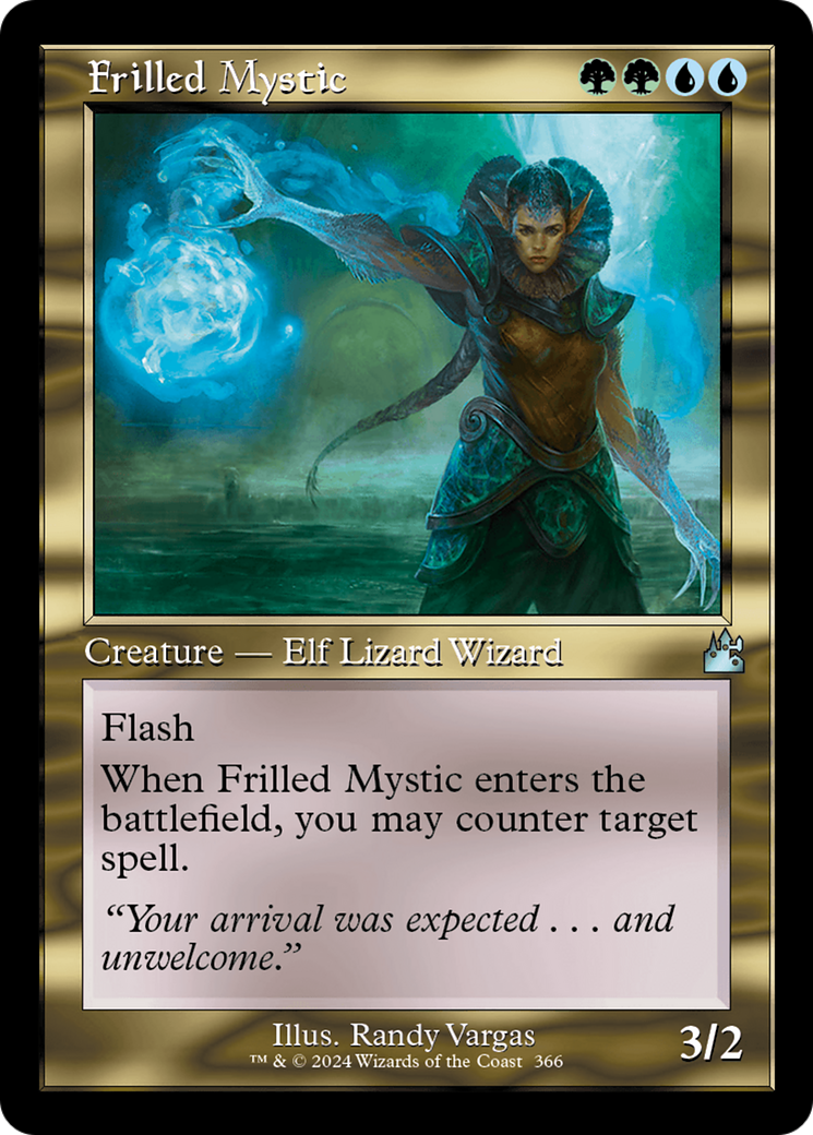 Frilled Mystic (Retro Frame) [Ravnica Remastered] | Tables and Towers