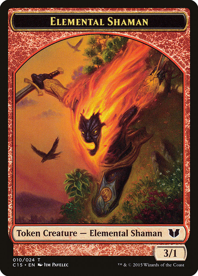 Elemental Shaman Token [Commander 2015 Tokens] | Tables and Towers