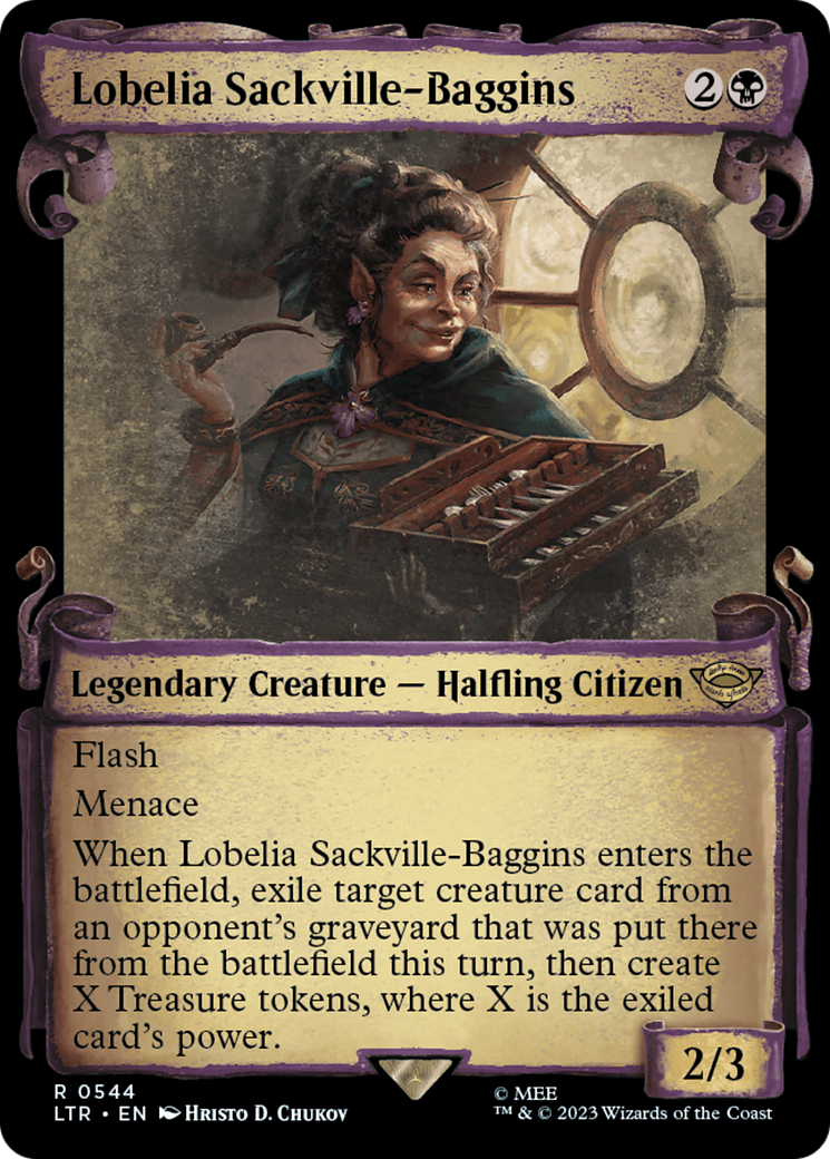 Lobelia Sackville-Baggins [The Lord of the Rings: Tales of Middle-Earth Showcase Scrolls] | Tables and Towers