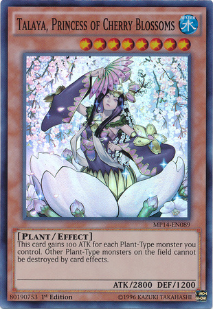 Talaya, Princess of Cherry Blossoms [MP14-EN089] Super Rare | Tables and Towers