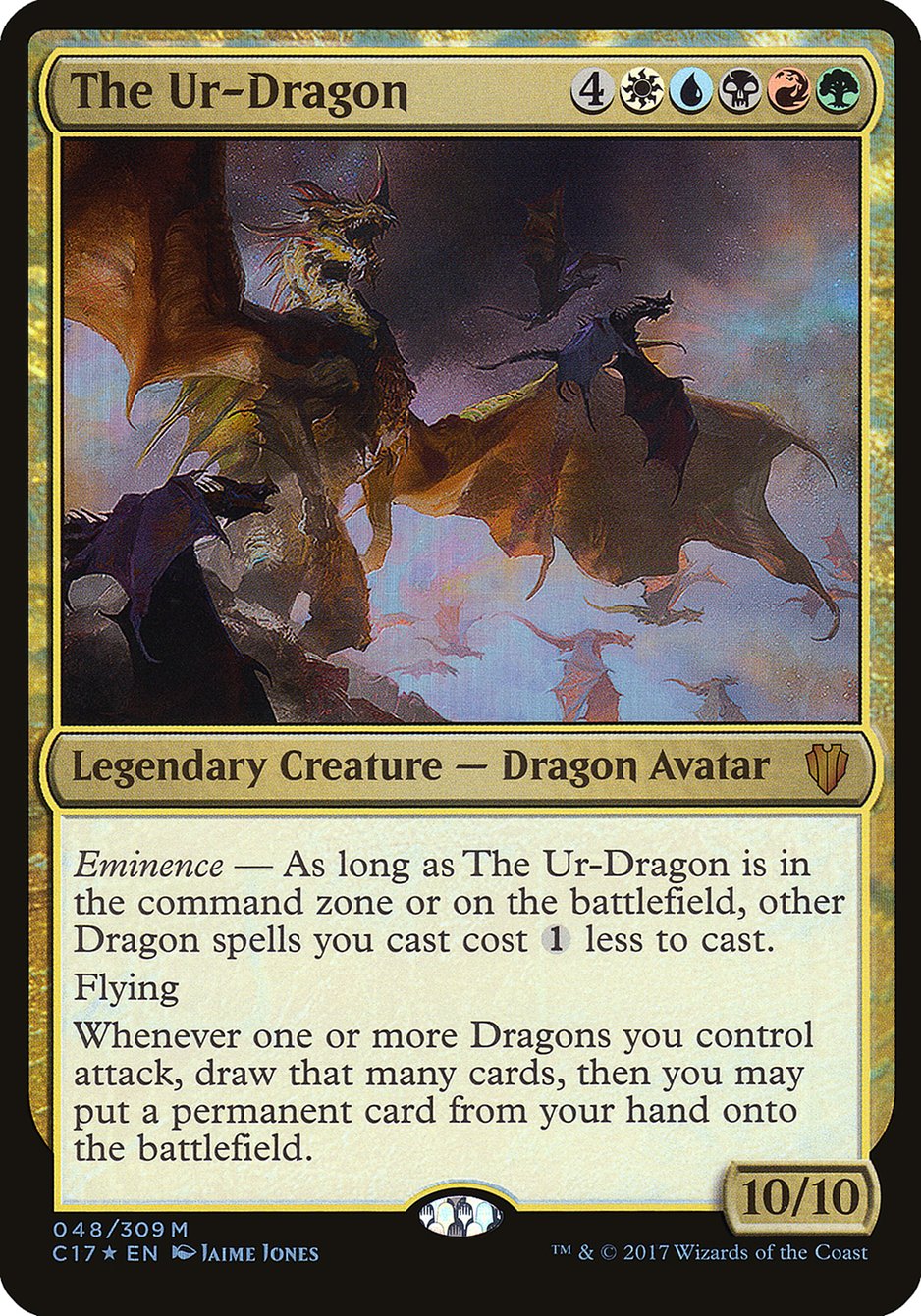 The Ur-Dragon (Oversized) [Commander 2017 Oversized] | Tables and Towers