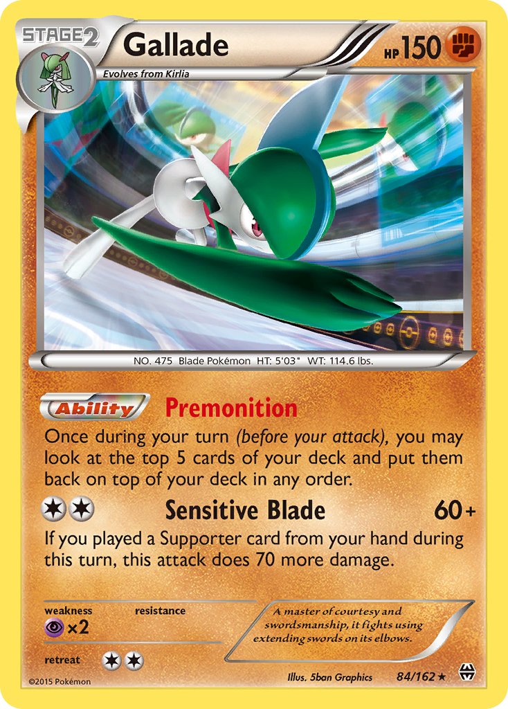 Gallade (84/162) (Cosmos Holo) (Blister Exclusive) [XY: BREAKthrough] | Tables and Towers