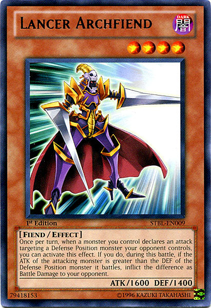 Lancer Archfiend [STBL-EN009] Rare | Tables and Towers