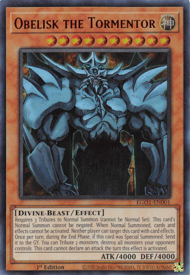 Obelisk the Tormentor [EGO1-EN001] Ultra Rare | Tables and Towers