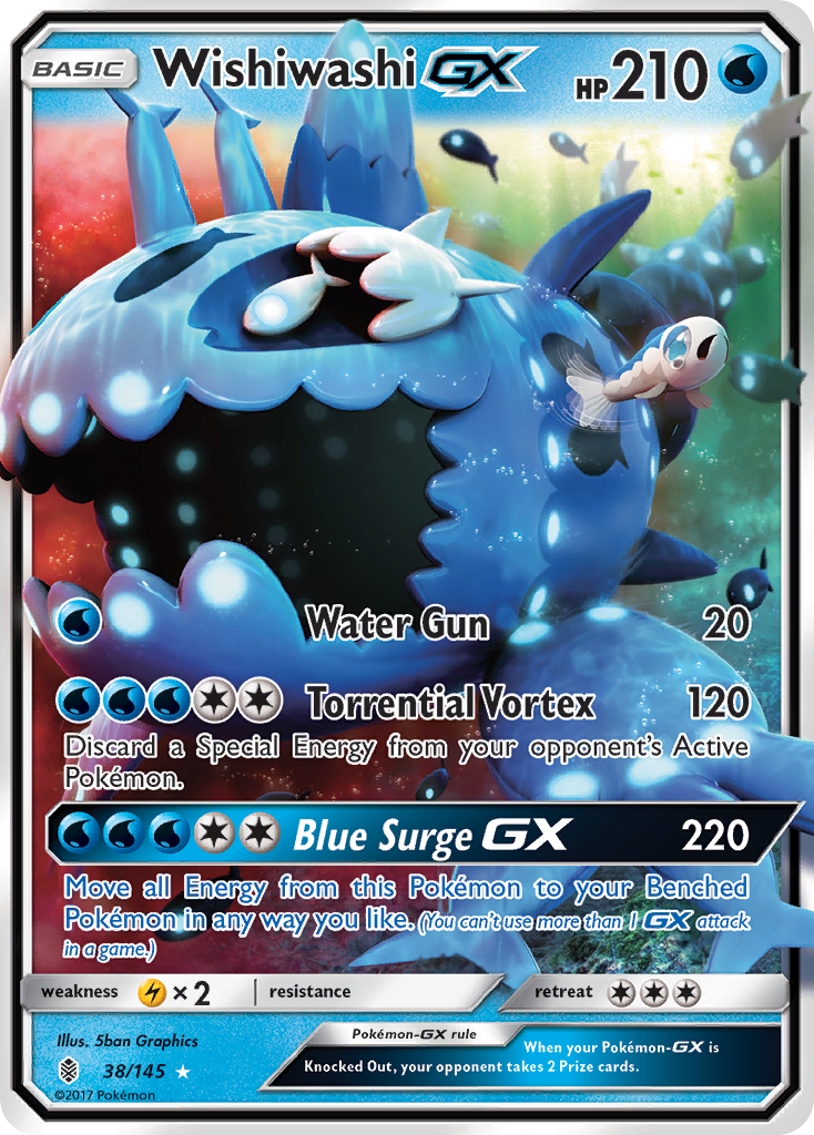 Wishiwashi GX (38/145) [Sun & Moon: Guardians Rising] | Tables and Towers