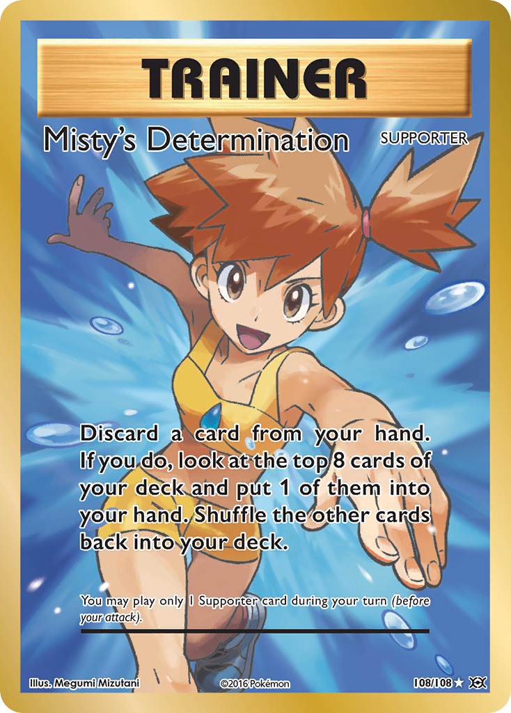 Misty's Determination (108/108) [XY: Evolutions] | Tables and Towers