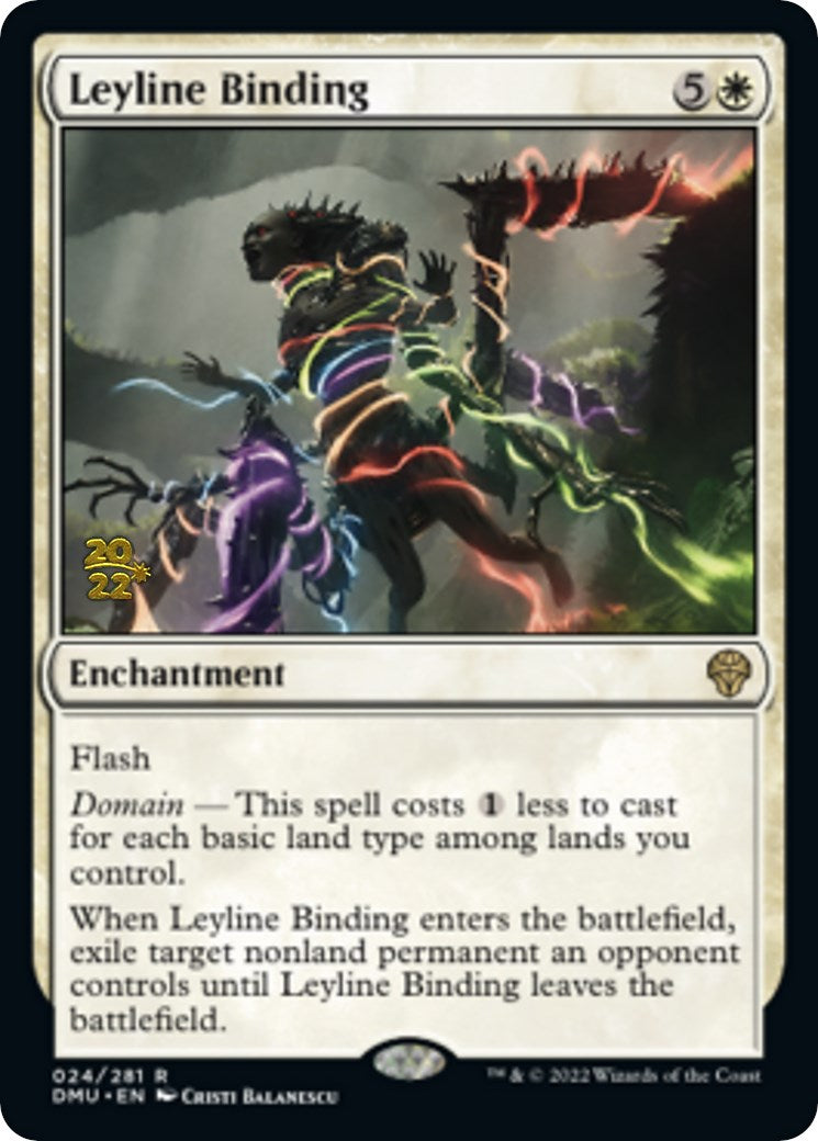 Leyline Binding [Dominaria United Prerelease Promos] | Tables and Towers