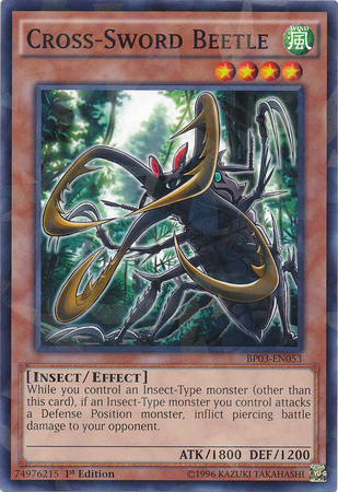 Cross-Sword Beetle [BP03-EN053] Shatterfoil Rare | Tables and Towers