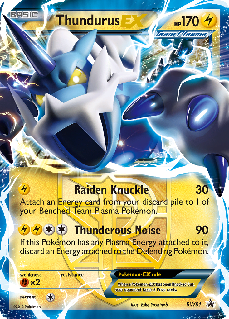 Thundurus EX (BW81) [Black & White: Black Star Promos] | Tables and Towers