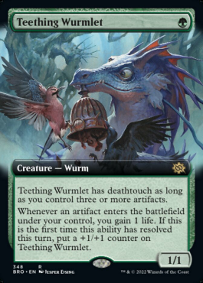 Teething Wurmlet (Extended Art) [The Brothers' War] | Tables and Towers